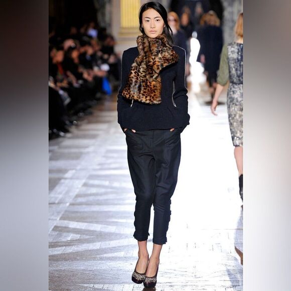 Dries Van Noten ~ 2010 Runway Collection Rex Fur Scarf - Picture 2 of 16